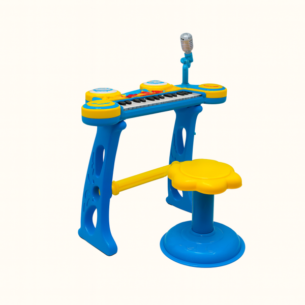 Piano Musical con Silla y Micrófono